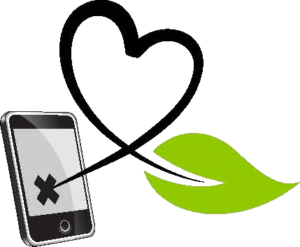 KaarbonTech Heart, Phone and leaf logo