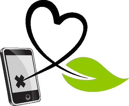 KaarbonTech Heart, Phone and leaf logo